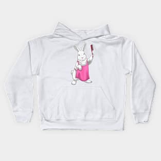 Bunny Hairdresser Comb Kids Hoodie